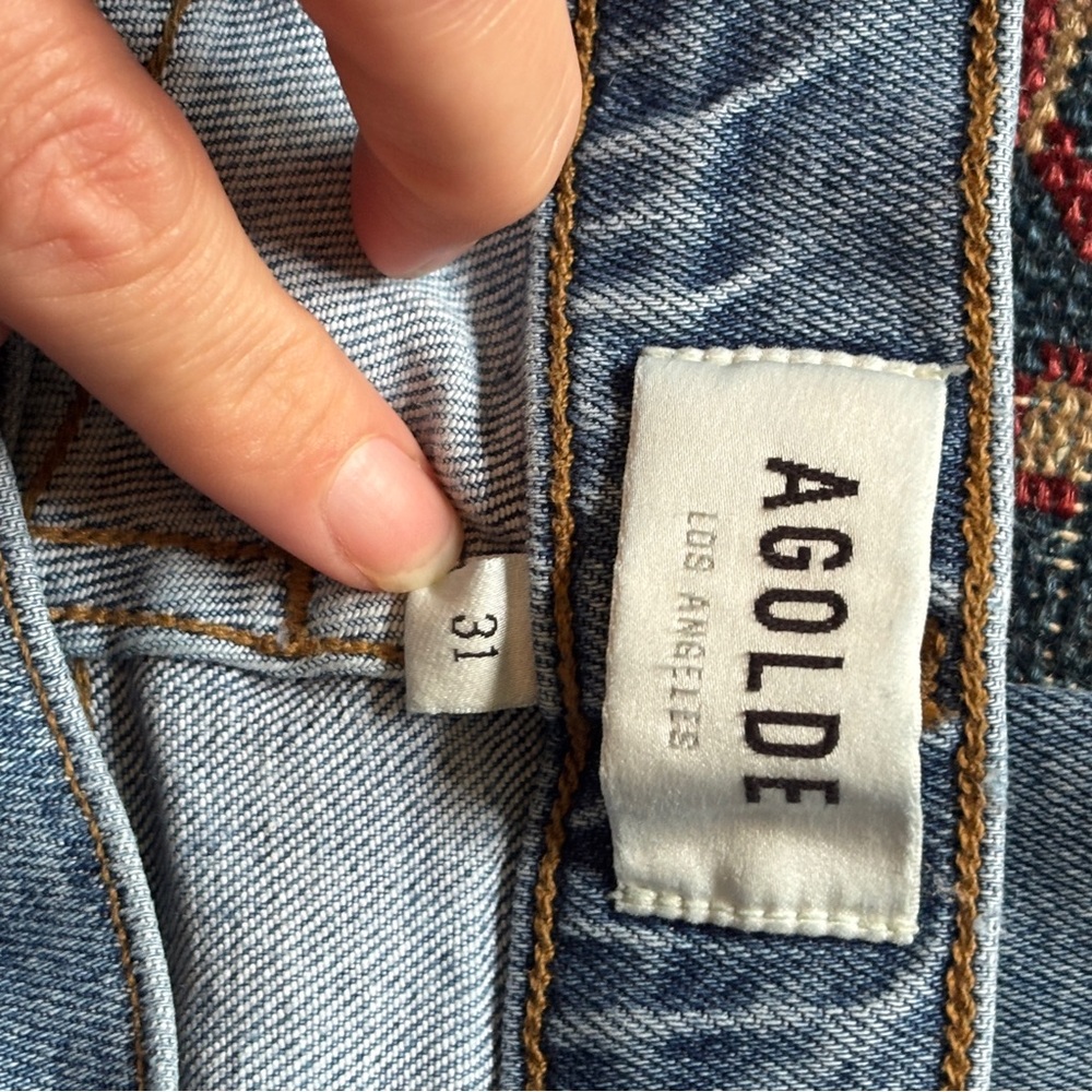Agolde Nico Light Blue Skinny Jeans - Picture 5 of 6